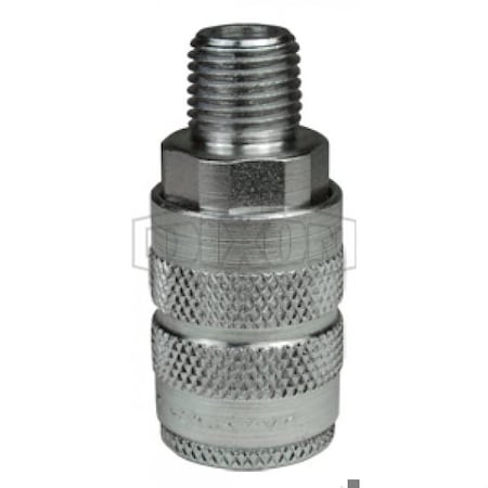 Dixon F Series Industrial Male Quick Disconnect Pneumatic Manual Coupler, 3/8-18 Nominal, 500 psi Pressure 4FM3